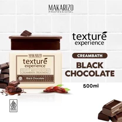 Makarizo Professional Texture Experience Cream Black Chocolate Pot 500 mL - Image 2
